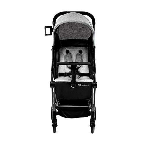 Kinderkraft Silla de Paseo PILOT, Carrito, Plegable, Transportable, Gris