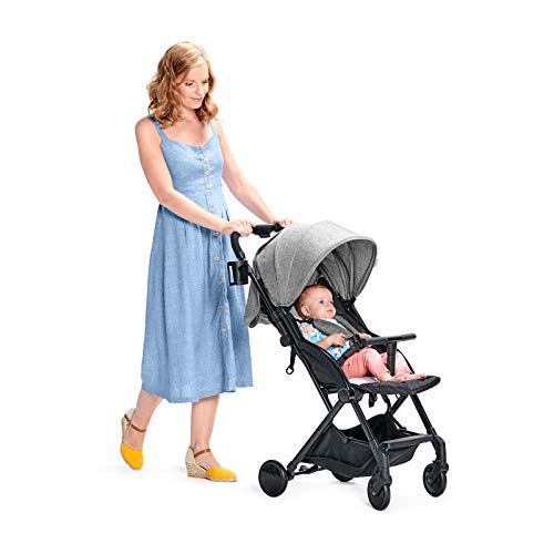 Kinderkraft Silla de Paseo PILOT, Carrito, Plegable, Transportable, Gris