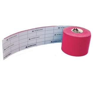 Kinesiotape, Vendaje neuromuscular, 5cm x 5m, 12 unidades, Rosa, Mobitape, Mobiclinic