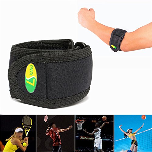 KINGDUO Tennis Golf Correa para el Codo Epicondilitis Wrap Support Brace Síndrome del Dolor Lateral