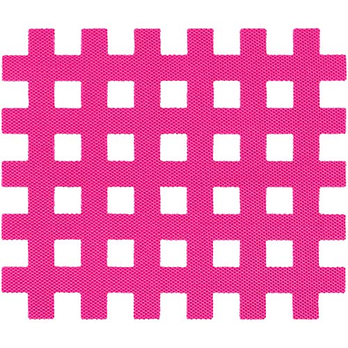 Kintex Cross-Tape - Bandas de colores y tamaños, puntura de batería, gatillas, punto de dolor, parches de rejilla, Unisex adulto, Cinta cruzada., 20912, rosa, A (27mm x 20mm)