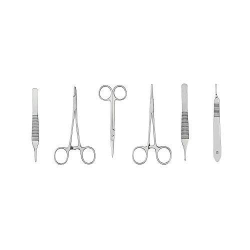 Kit de Práctica Sutura de Dentista | Completo Kit de Sutura con 4 Almohadillas de Sutura | Regalos para Dentistas | 6 Herramientas de Calidad de Sutura Dental | Prácticas de Sutura