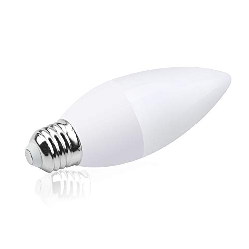 Klarlight Bombilla LED con sensor crepuscular 5W E27 450lm Bombilla de encendido y apagado automático para interior patio porche garaje jardín blanco cálido 2700K Pack de 2