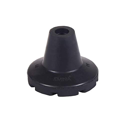 KMINA - Tacos muletas 19 mm, 18 mm y 17 mm (x2 uds), Conteras muletas, Virolas de goma para muletas, Conteras muletas antideslizantes, Tacos muletas redondos, Tacos para muletas antideslizantes