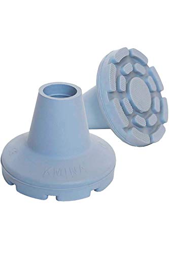 KMINA - Tacos muletas 22 mm, 21 mm y 20 mm (x2 uds), Conteras muletas, Virolas de goma para muletas, Conteras muletas antideslizantes, Tacos muletas redondos, Tacos para muletas antideslizantes