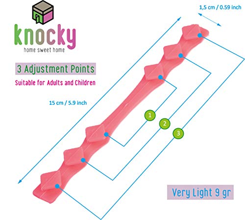 KNOCKY 10 Piezas Salvaorejas de Silicona para Mascarillas - Protector de Orejas y Enganches Soportes para Mascarillas - Sujeta Mascarillas con Adaptador Ajustable de 3 Ganchos