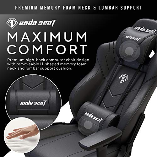 Koch Media Anda Seat Dark Demon Premium Gaming Chair Black, Metal, Negro, Large