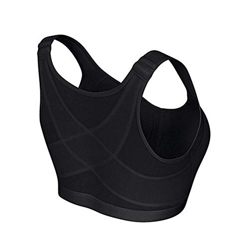 KongLyle Corrector Sujetador para Mujer Inalámbrico Soporte para Espalda Yoga Sujetador Ropa Mujer Postura Levantar Ejercicio - Negro, Large