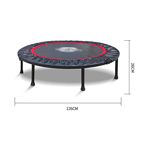 LACALA Trampolín para Adultos, niños, hogar, Redondo, Interior, Cama de Salto, Fitness y Entretenimiento, al Aire Libre, Plegable, Fitness, trampolín, reboteador jardín Mini portátil