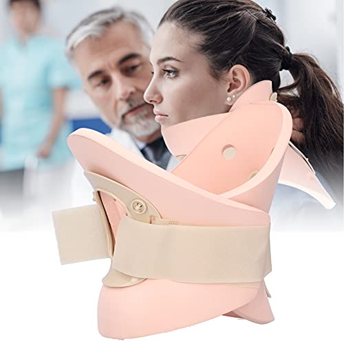 Ladieshow Dispositivo Corrector de tracción del Cuello Soporte para el Cuello Tirantes para aliviar el Dolor Ortesis Cervical Collar Polímero