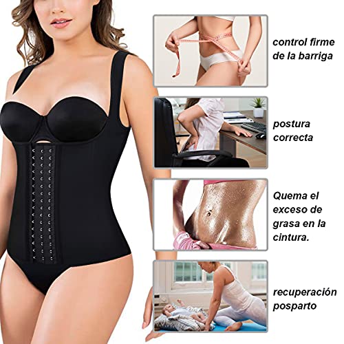 LaLaAreal Fajas Reductoras Corset Cincher Bustiers Corsé Adelgazantes de Cinturón Formación para Body Shaper Mujer