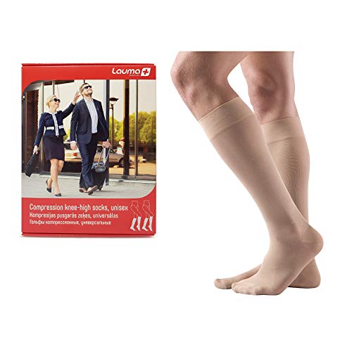 Lauma Medical, Medias de Compresión Hasta la Rodilla, con Puntera Cerrada para Mujeres y Hombres, Calcetines de Compresión Largos, Clase 1.