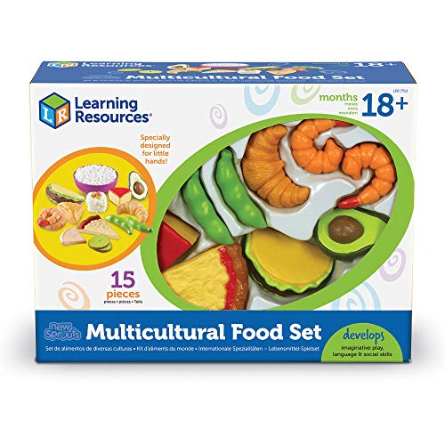 Learning Resources- Set de Alimentos de Distintas culturas de New Sprouts, Color (LER7712)