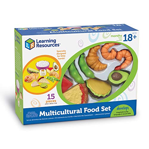 Learning Resources- Set de Alimentos de Distintas culturas de New Sprouts, Color (LER7712)