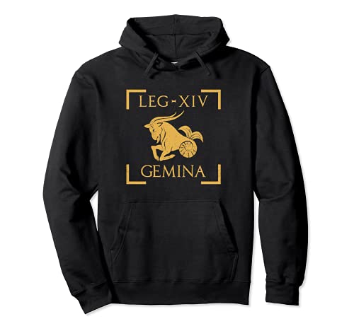 Legio XIV Gemina Capricornio Emblema Legión Romana Sudadera con Capucha