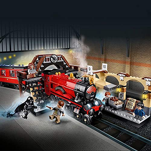 LEGO 75955 Harry Potter Expreso de Hogwarts y Andén 9 y 3/4 Juguete de Construcción del Tren y Estación con 5 Mini Figuras