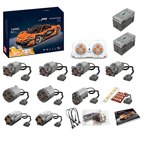 Leic Motor Power Pack Módulo 164 piezas 2.4G RC 9 Motores de Litio Motor Power Set para Technic Mclaren P1 Compatible con Lego 20674