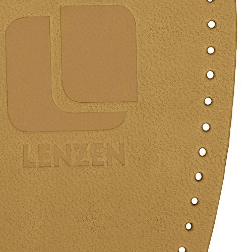 Lenzen 2 Pares Almohadillas de Cuero para el Talón I Plantillas Ortopédicas para Hombre y Mujer (44-46 EU)