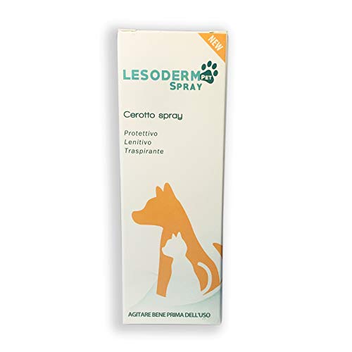 Lesoderm Pet parche de curación para animales 50 ml - Parche Spray protector para contusiones y heridas superficiales de perros, gatos, mascotas y patios