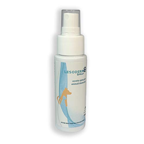 Lesoderm Pet parche de curación para animales 50 ml - Parche Spray protector para contusiones y heridas superficiales de perros, gatos, mascotas y patios