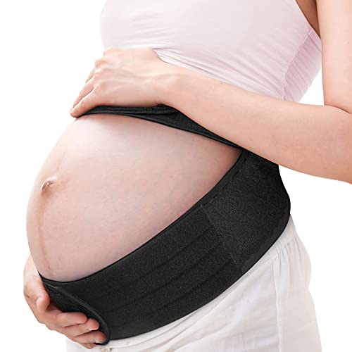 Lictin Cinturón de Maternidad-Embarazo Cinturón Apoyo Durante el Embarazo Premamá Banda para Abdominals Abdomen Suave Transpirable Ajustable para Aliviar Dolor de Espalda,XL​