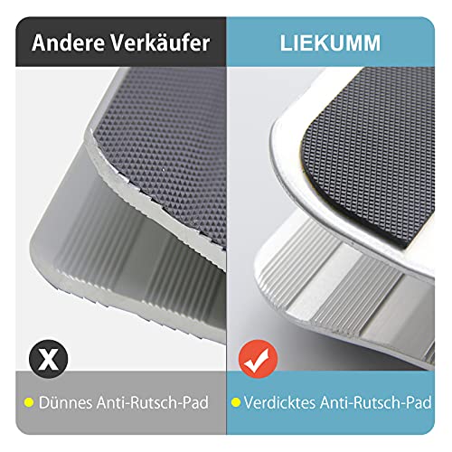 LIEKUMM 120 cm Rampa para Silla de Ruedas, rampa de umbral para escaleras domésticas, escaleras, Puertas, Scooters, rampa Plegable para Silla de Ruedas con Superficie Antideslizante (MR607WL-4)