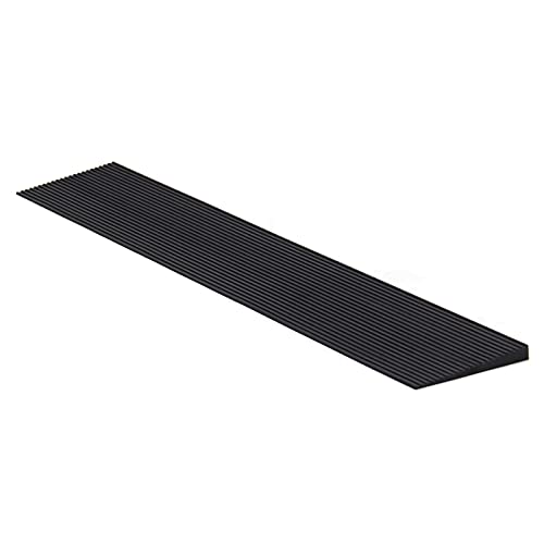 LIEKUMM Rampa de goma para silla de ruedas, 2,5 cm, antideslizante, rampa de superficie para umbrales de sillas de ruedas, puertas y baños (RTR90-2.5)