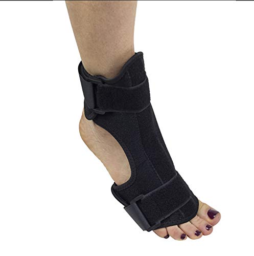 Limber Stretch Fascitis plantar Férula dorsal nocturna | Alivio del dolor en el talón | Se incluye soporte de arco y rodillo para masaje de pies gratis | Férula ortopédica para caída del pie