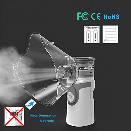 Limpiadora CPAP, Ligera Médica Silenciosa Inhalador Ultrasónico Alivio De Alergias Asma for Problemas Respiratorios