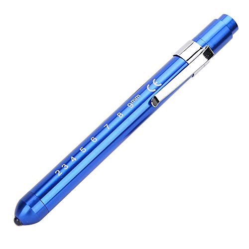 Linterna LED Lámpara de diagnóstico portátil profesional Pluma clínica Examen oftálmico Control de pupila Luz de pluma para médico Enfermera(Azul)