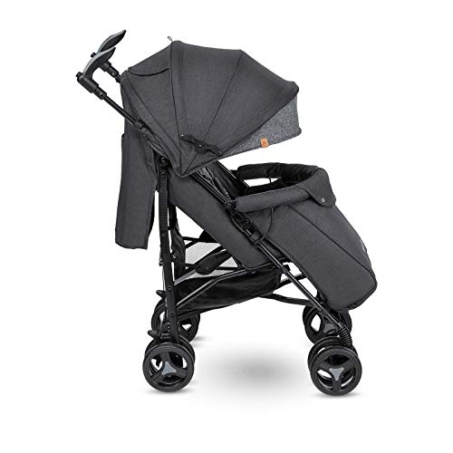 LIONELO Irma Silla de paseo plegable Diseño ultraligero 7 kg Respaldo ajustable Para niños de hasta 15 kg 6-36M Cinturones de seguridad de 5 puntos Cesta de la compra