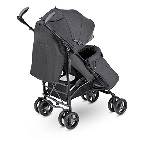 LIONELO Irma Silla de paseo plegable Diseño ultraligero 7 kg Respaldo ajustable Para niños de hasta 15 kg 6-36M Cinturones de seguridad de 5 puntos Cesta de la compra