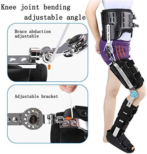 LIUCHUNYANSH Pedales Estaticos Rodilla Tobillo Pie Fijación Ortesis, cómodo Ajustable en el Tobillo del pie Ortesis Brace, Pierna Fractura, pie y Ortesis de Las extremidades Inferiores, Leftleg