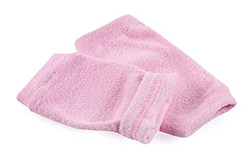 LIXBD 1 par de fundas de gel para codos, guantes hidratantes y secas, para spa, hidratantes, protección de codos, compresión, soporte para codo (color rosa, tamaño: 17 x 7,5 cm)