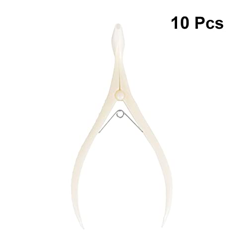 LIXBD 10pcs Viena Espéculo Nasal Desechable Nasal Examen Espéculo Espejo Estéril Rinoscopio