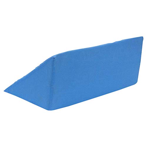 LIXBD Cojín de almohada de cuña para cama de cuerpo Posicionamiento Cuña de embarazo para dormir laterales (azul)