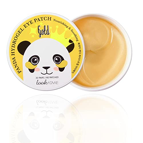 Look At Me Panda Hydrogel Eye Patch Pearl, Parches Antiojeras, 30 Pares, Perla, 84 Gramo