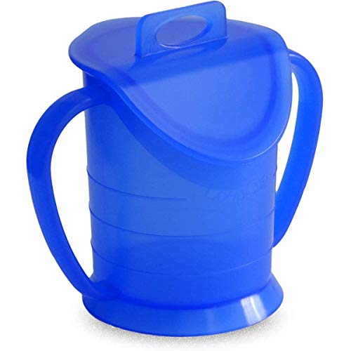 LoopCup - Aprender, mantener y volver a aprender a beber - La taza para todas las edades (azul)