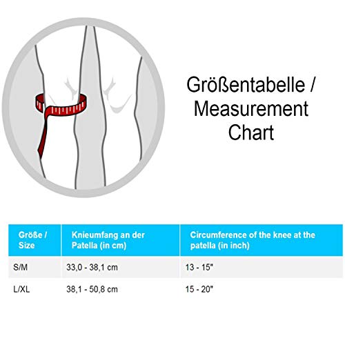 LP Support 790 KM Soporte de rodilla de neopreno transpirable - Soporte de rodilla para deportes y uso diario, tamaño:L/XL, color:1 x negro