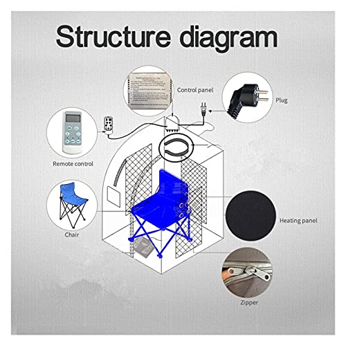 LTH-GD Sauna en casa Sauna SPA adelgazando Personal portátil lejano lejano Sauna Silla Plegable Sala de Cabina Sauna Calentador Suministros de Sauna Personal