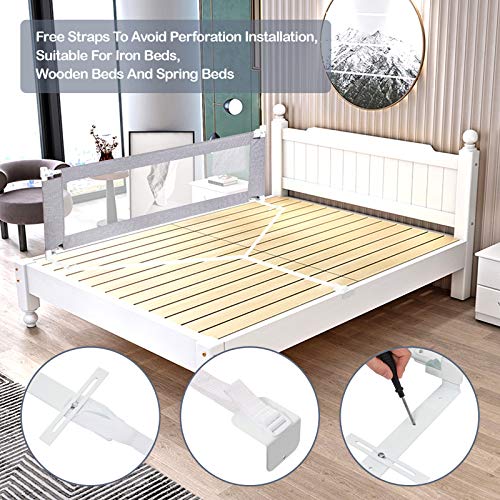 Luchild Barandilla de La Cama Guardia de Seguridad para Niños, Portátil Barrera de cama para bebé Protección contra caídas, Barandilla cama - 180cm 1pcs