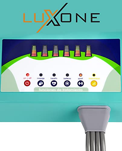 LUXONE Equipo Completo De Presoterapia Para Casa De Alta Calidad - Accesorios Para Brazos, Piernas y Abdomen Dispone De 4 Programas De Masaje y 16 Airbags – Facil Uso