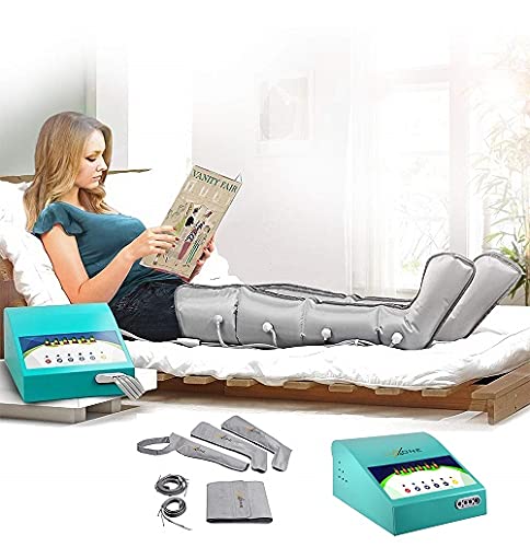 LUXONE Equipo Completo De Presoterapia Para Casa De Alta Calidad - Accesorios Para Brazos, Piernas y Abdomen Dispone De 4 Programas De Masaje y 16 Airbags – Facil Uso