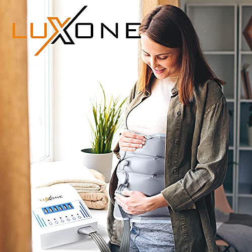 LUXONE - Equipo Completo De Presoterapia Para Casa - Dispone De Accesorios Para Brazos, Piernas, Glúteos y Abdomen - 3 Intensidades y 4 Programas Secuenciales - Uso Muy Sencillo