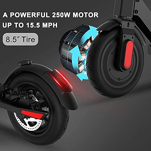 M MEGACHEELS Electric Scooter S5S - Patinete electrico 7500mAh,Juventud Unisex,Negro