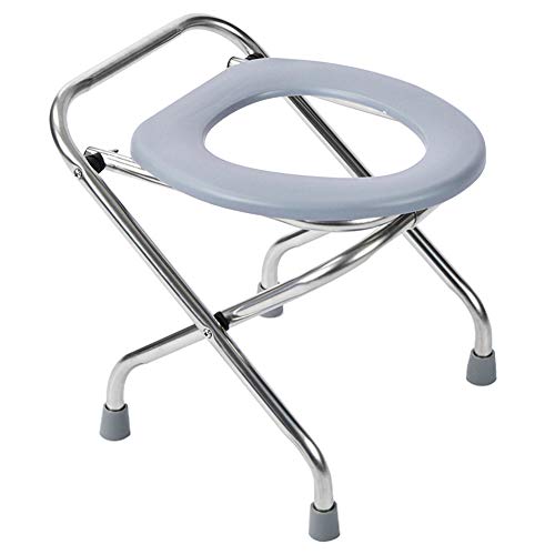 Macallen Inodoro Portátil para Camping Silla de Orinal Plegable al Aire Libre Asiento Ligero de Cama Inodoro de Viaje Inodoro Móvil para Aentarse en Cuclillas