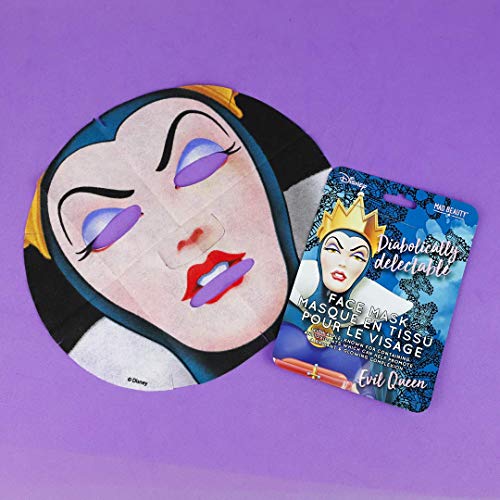 MAD Beauty Mad Beauty - Mascarilla Facial - Reina Malvada - Villanas Disney, Translúcido, Manzana, 420 G