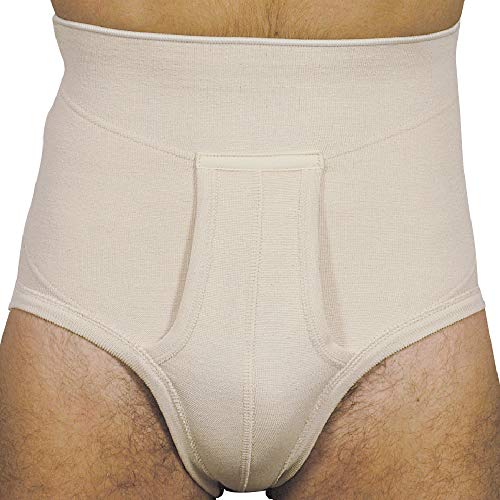 MANIFATTURA BERNINA Derby 65130 (Talla 5) - Faja Slip Hernia inguinal para Hombre con Apertura