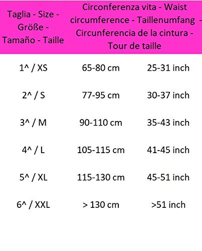 MANIFATTURA BERNINA Sana 55103 (Talla 4) - Faja compresión Abdominal Ajustable Alta 18 cm en algodón cinturón de Apoyo postoperatorio