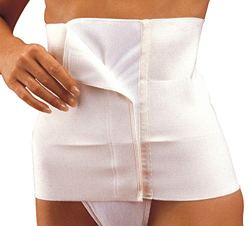 MANIFATTURA BERNINA Sana 55108 (Talla 3) - Faja compresión Abdominal para Mujer Alta 27 cm cinturón postoperatorio con Cierre de Velcro